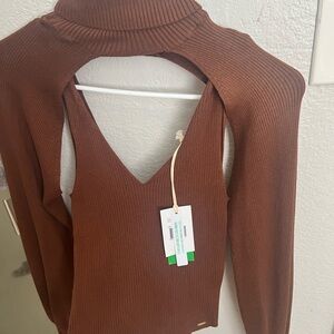 Guess brown sweater Sz XS